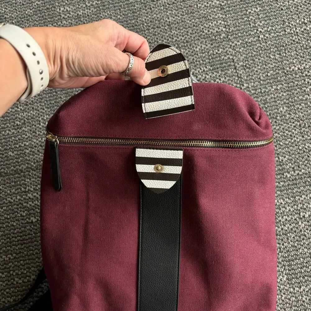HENRI BENDEL NEW CANVAS PURSE BACKPACK CONVERTIBLE MEDIUM SIZE LIMITED EDITION